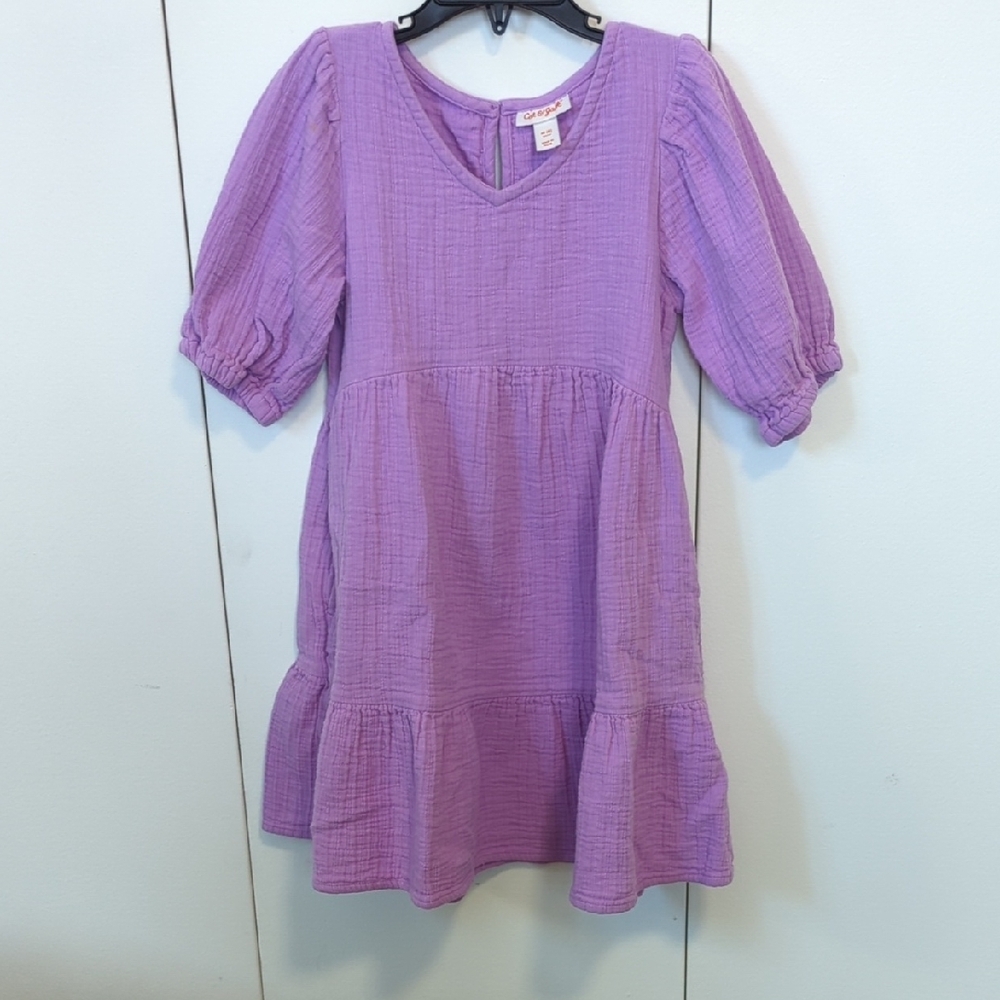 Cat & Jack Purple Puff Sleeve Sundress